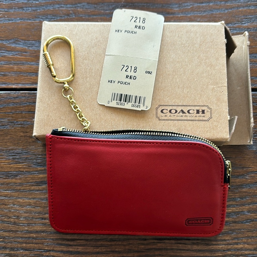 Vintage Coach coin key pouch